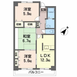 【間取り】 | パルティール小柴
