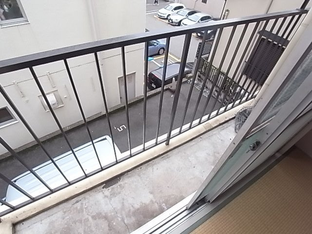 王子コーポのバルコニー