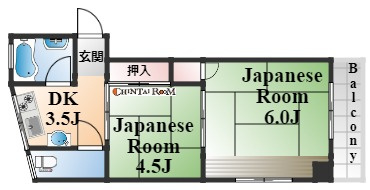 王子コーポの間取り