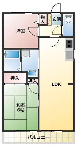 【間取り】 | サンガーデン有田Ⅱ