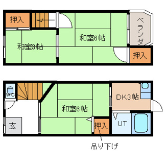 【間取り】 | 神宮寺貸家