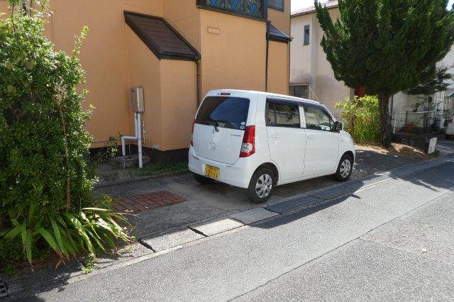 倉敷市生坂の一戸建ての駐車場