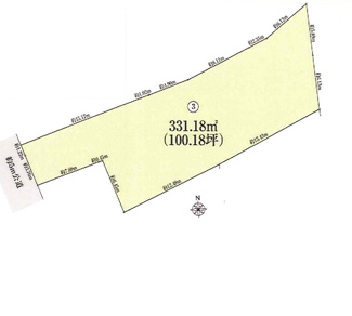 【土地図】 | 千葉市中央区登戸　土地　千葉駅 | 千葉市中央区登戸　土地　千葉駅
敷地面積約100坪の広大な土地！多様な建築プランに対応可能です！