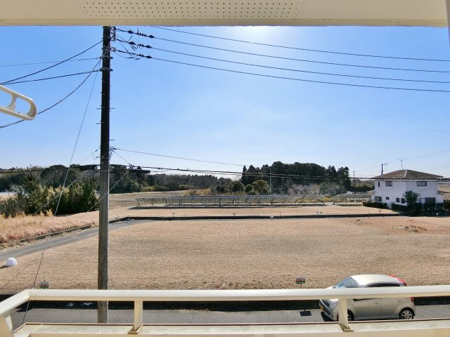 南日当貸家Dのバルコニー