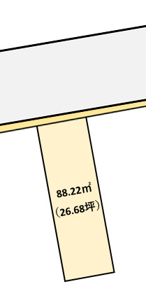 和歌山市杉ノ馬場2丁目・土地・122826の区画図