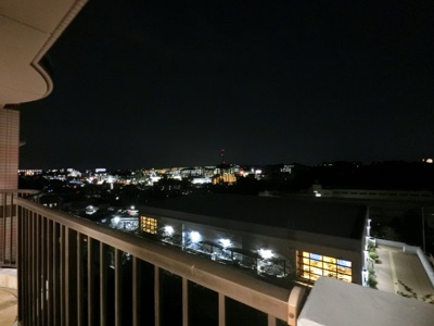 【展望】 | 保土ヶ谷グリーンタウンB棟 | 夜の様子です。前も抜けていて眺望◎