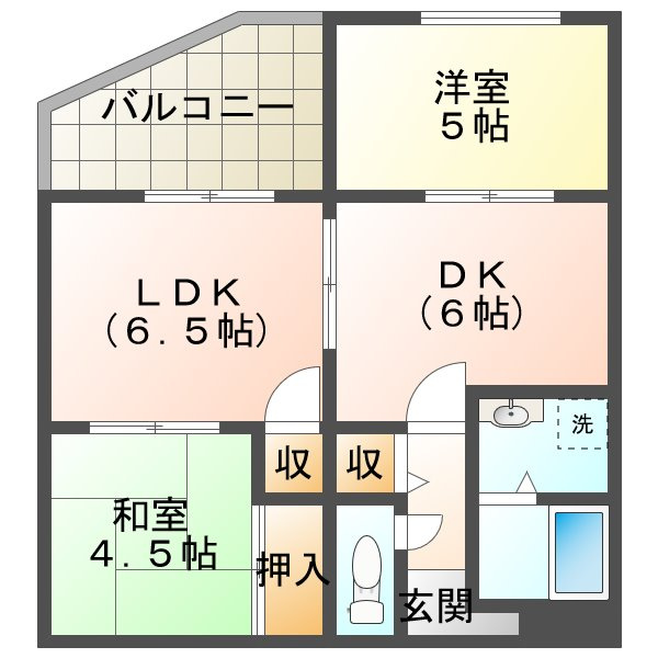 collection旭が丘の間取り