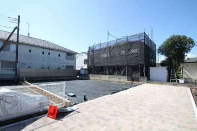 【前面道路含む現地写真】 | 海老名市河原口2丁目　Ｂ区画　土地（更地）全2区画【仲介手数料無料】