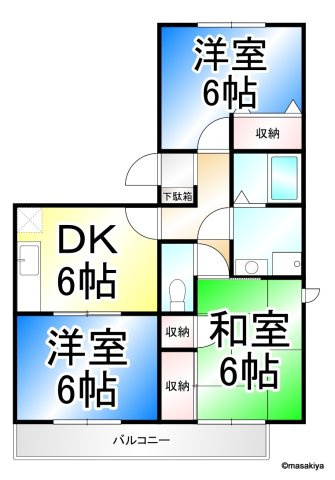 シェルブール　二番街の間取り