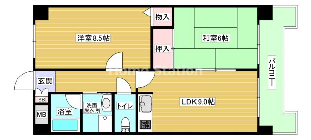 【間取り】 | ブルームコートⅡ