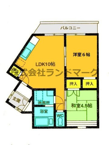 【間取り】 | 都賀壱番館