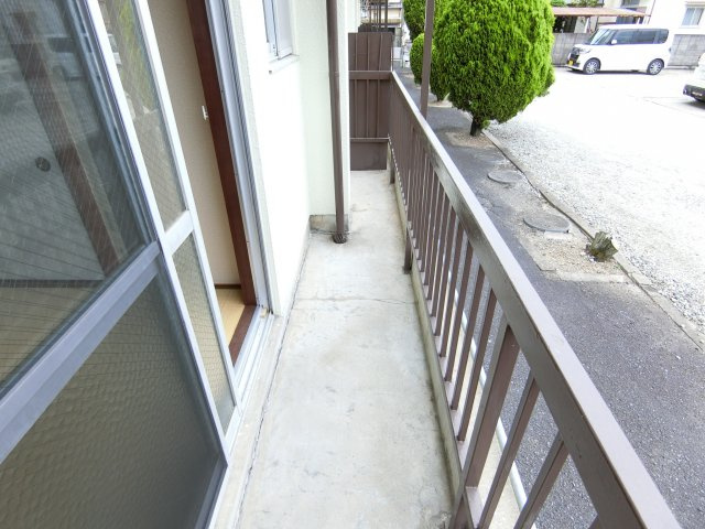 末広マンションのバルコニー