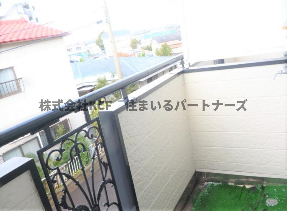 レジデンス津福本町Ⅱのバルコニー|お洗濯にも便利なバルコニー付き