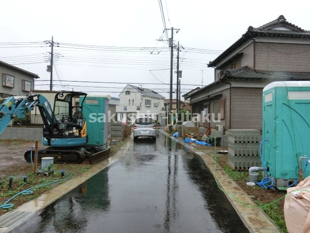 作新台５丁目　新築　の前面道路含む現地写真|作新台５丁目　全８棟分譲　新築戸建　フラット３５Ｓ（Ａプラン）住宅性能表示４項目において最高等級　すまい給付金対象物件　