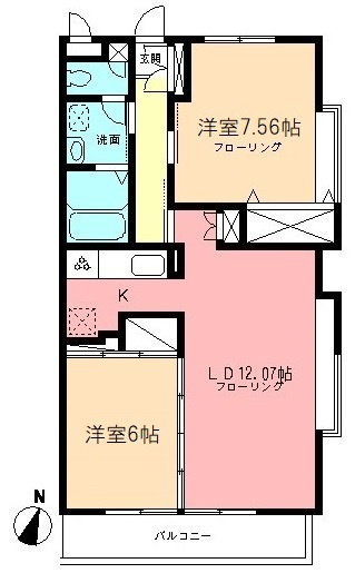 セントラルハイツの間取り