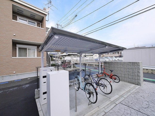 プリートカーサのその他共用部分|駐輪場です
