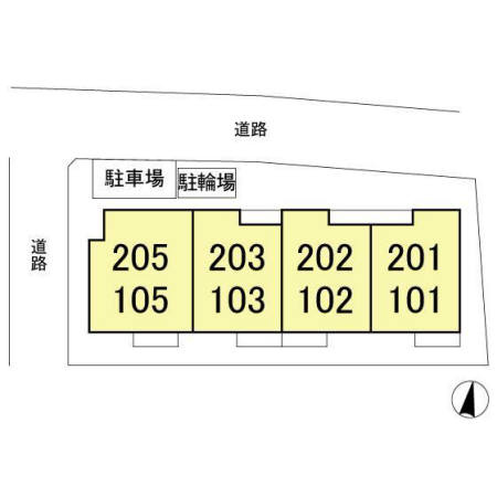 ベルフルールの区画図