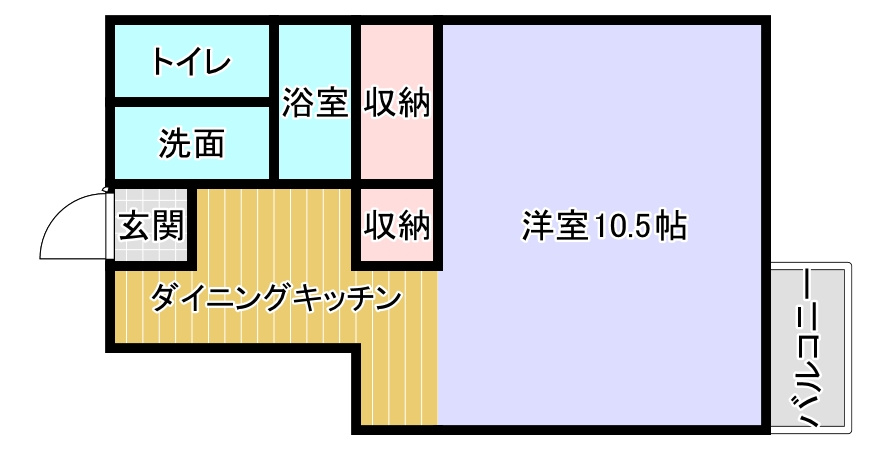 富士市錦町１丁目の賃貸マンションの間取り