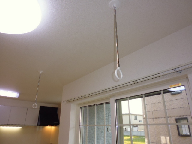エリーゼＢの内装|室内物干し
