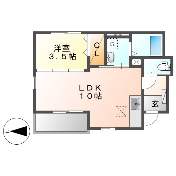 エリーゼＢの間取り