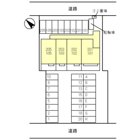 Clair Gardenの区画図
