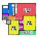 【間取り】 | ＰＬＥＡＳＴ　ＦＯＭＡ平尾の間取り