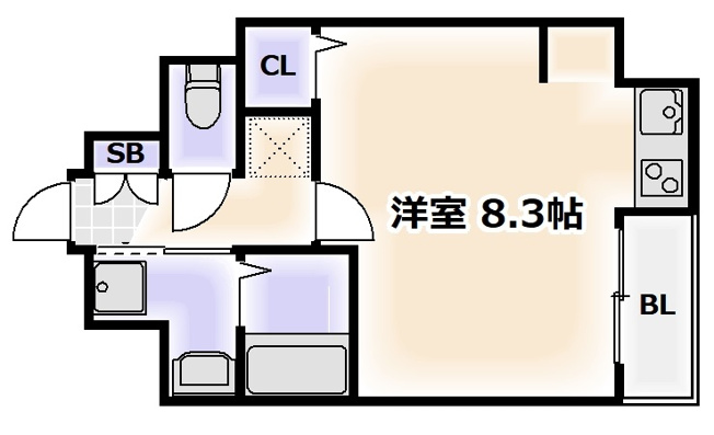 【間取り】 | ラナップスクエア難波南