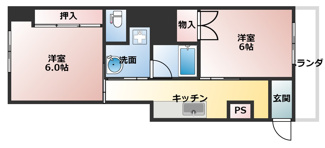 【間取り】 | トウセン本町橋ビル