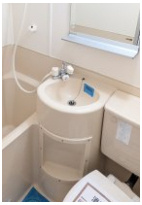 多摩ロイヤルハイツA棟の洗面所|同間取り別部屋の参考写真です。