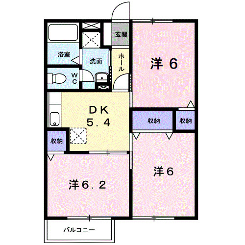 グリーンハイツ下賀茂の間取り