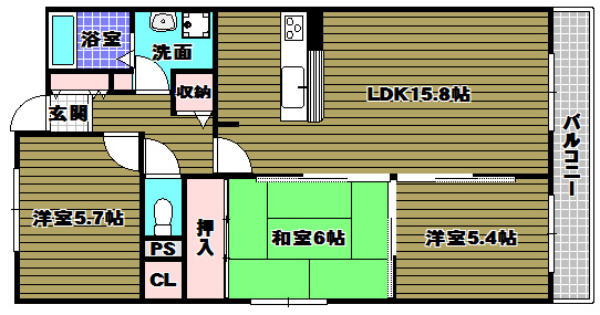 メゾン錦の間取り
