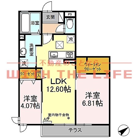 ALPHA四季(アルファシキ）【キャッシュバック対象】の間取り
