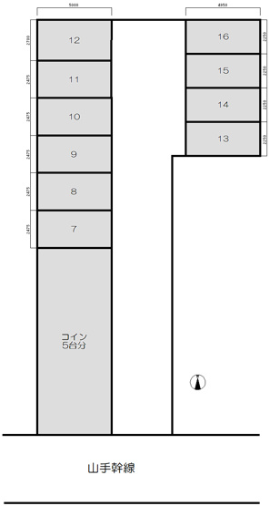 【間取り】 | 山手Ｃ駐車場