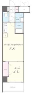 【間取り】 | グランパシフィック北巽