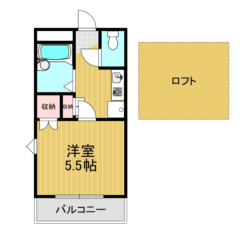 芸大ヒルズの間取り|反転タイプ有
