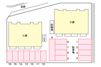 【駐車場】 | トゥルーランド錦 Ｃ