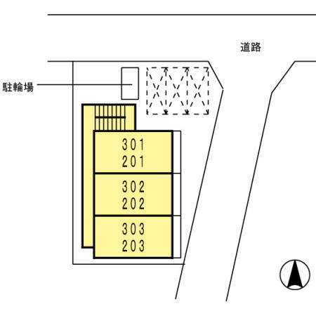 セジュールのぞみ野の区画図