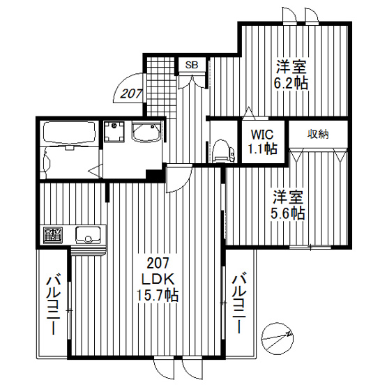【間取り】 | アコルデ三軒茶屋