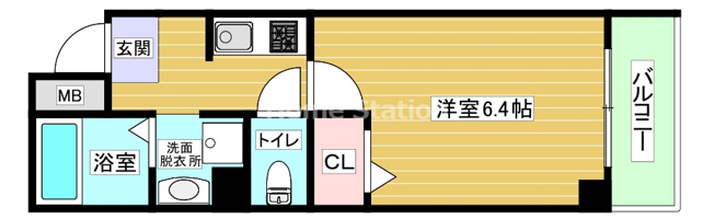 【間取り】 | グランパシフィック姫里
