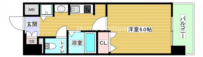 【間取り】 | ライジングコートベイシティ西九条ノース