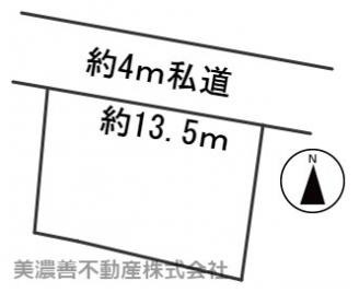 ５４９４３　岐阜市長森岩戸土地の区画図