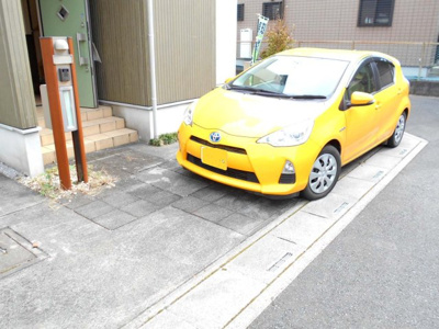 【駐車場】 | 中古戸建　伊奈町栄1丁目　全1棟　1号棟　36坪 | 駐車場です。価格変更です。
