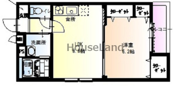 フジパレス城北Ⅲ番館の間取り