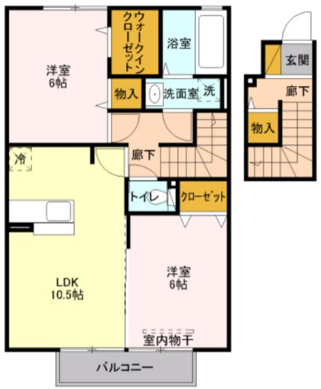 サンモール(川越)Bの間取り