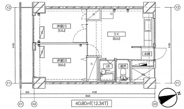 中銀京橋マンションの間取り