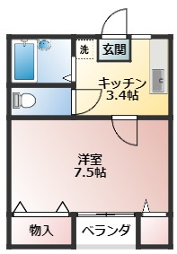 【間取り】 | コーポパンジー