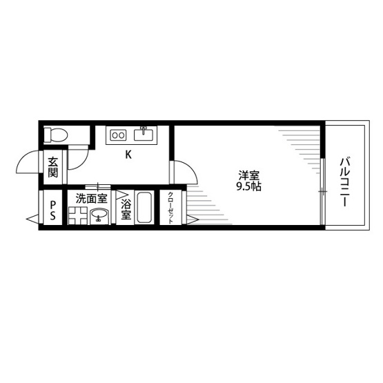 【間取り】 | アムール松谷Ⅱ