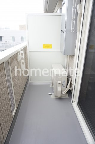 熊本市東区御領５丁目のアパートのバルコニー