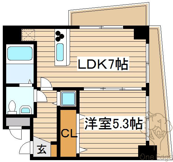 レジディア天神橋の間取り