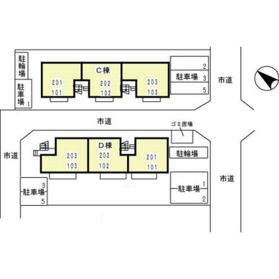 【区画図】 | セントラル野口Ｄ